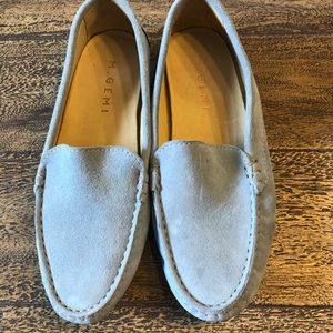 M. Gemi light blue slip ons
